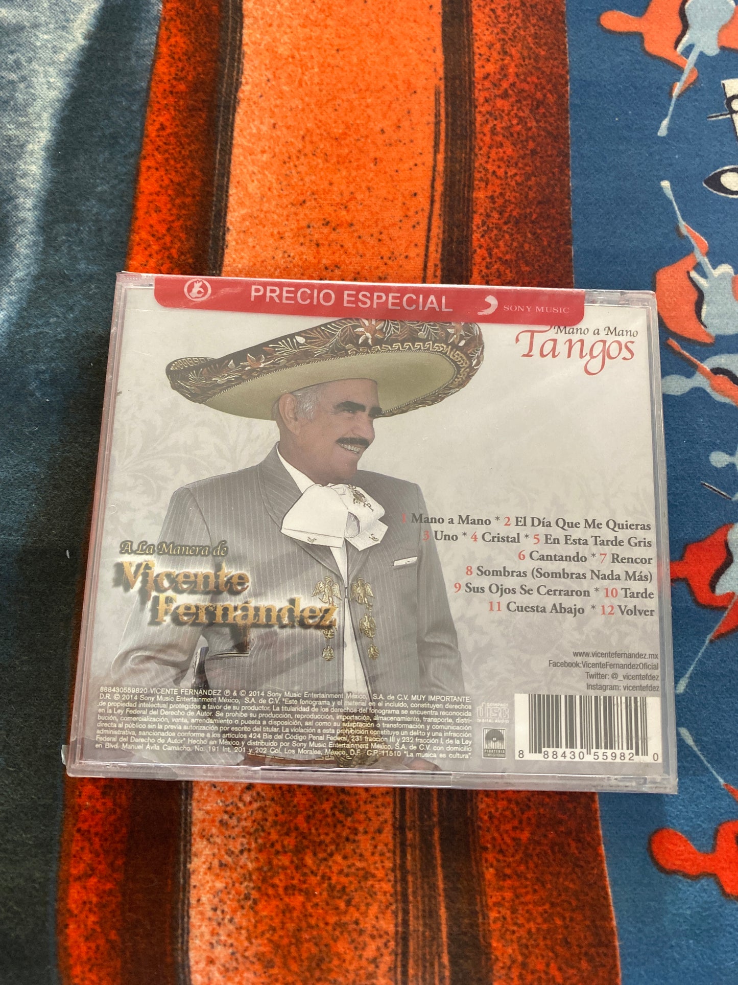Vicente Fernandez A La Manaera De CD Brand New Sealed