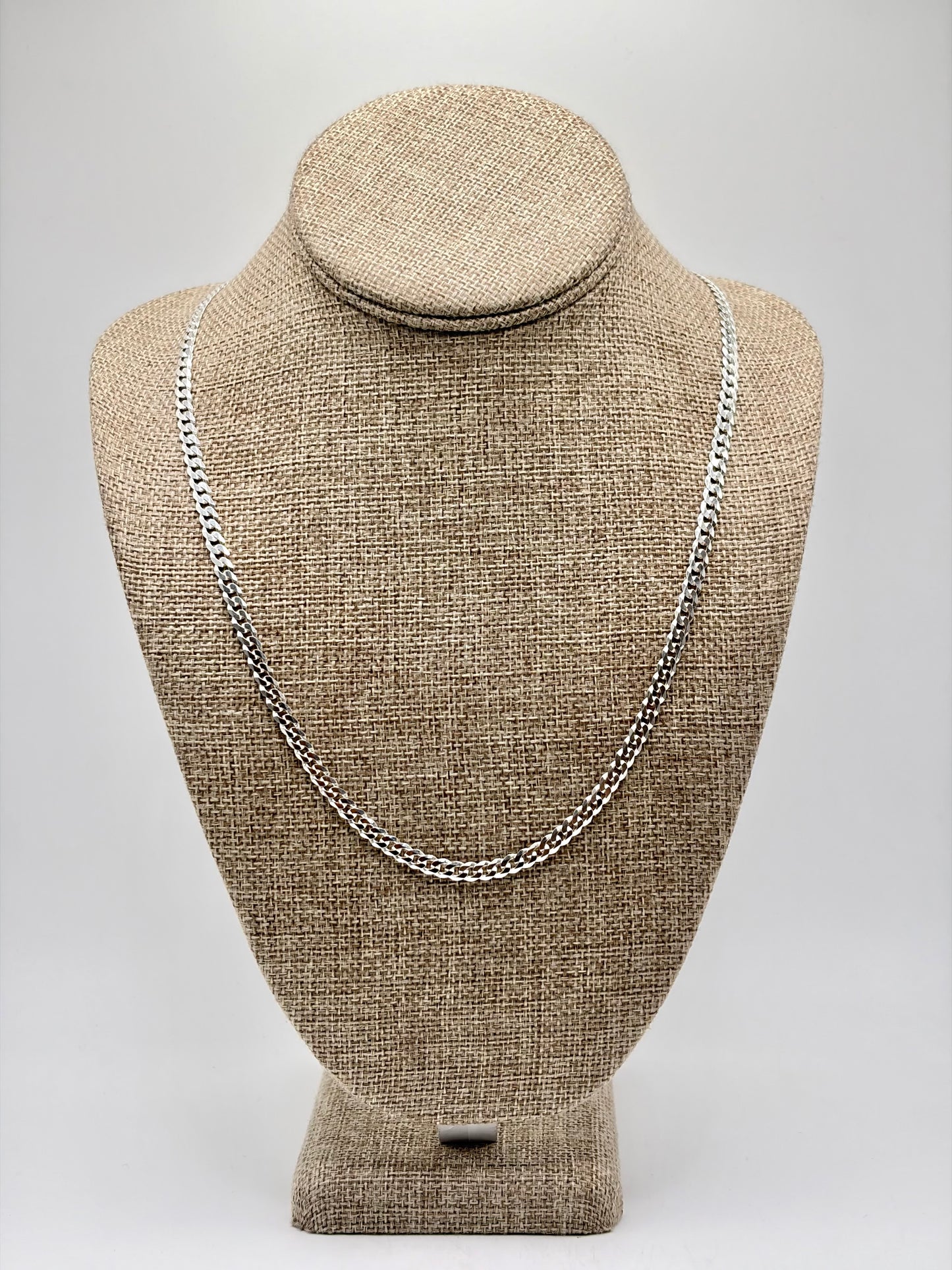 .926 Sterling Silver Cuban Chain 26in