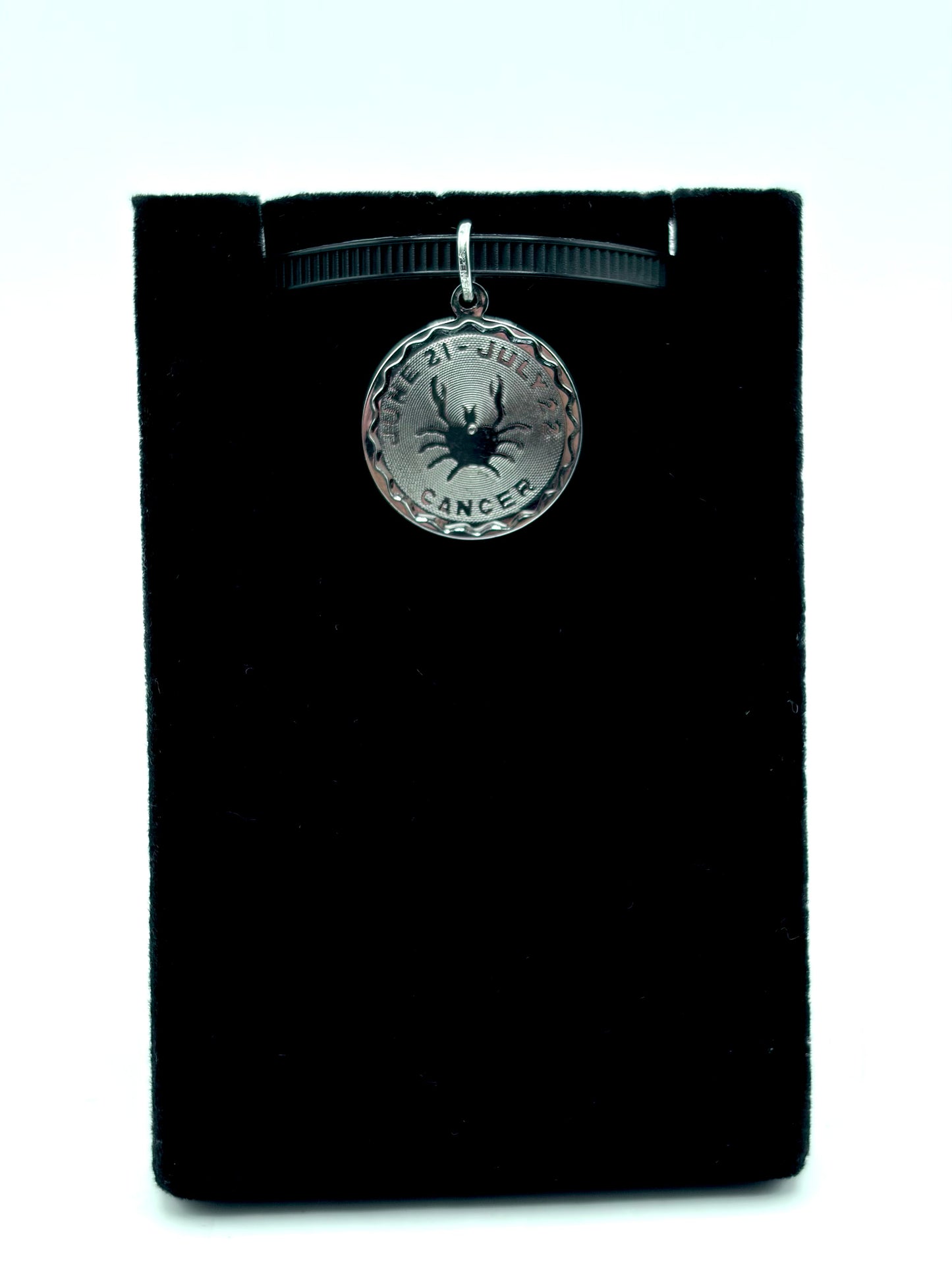 .925 Sterling Silver Cancer Zodiac Pendant