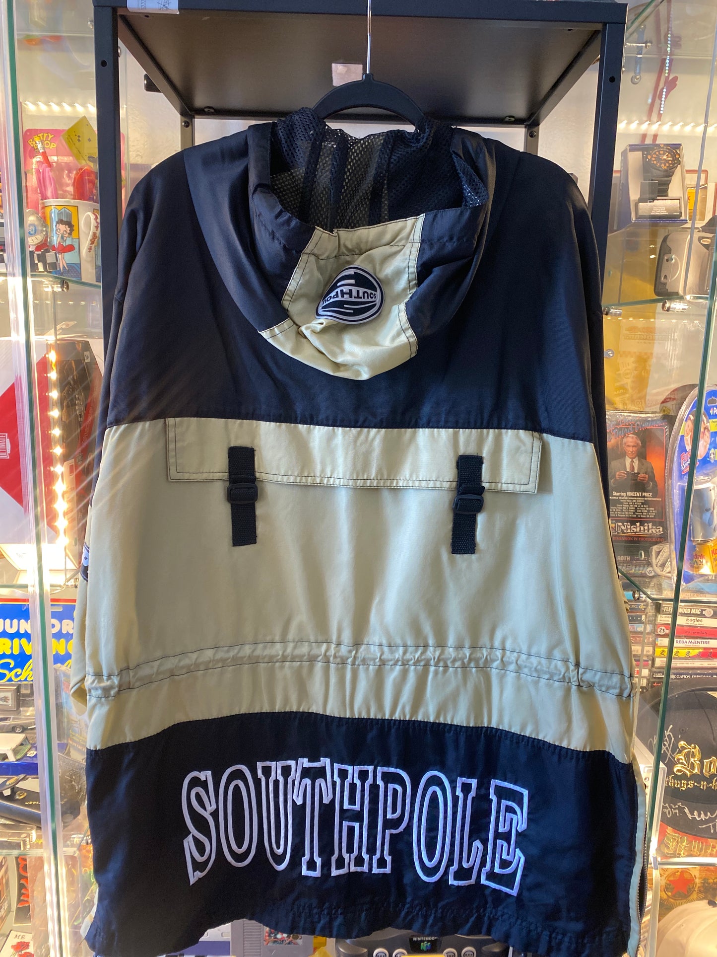 Vintage Y2K SouthPole Jacket Tan Black Sz Large
