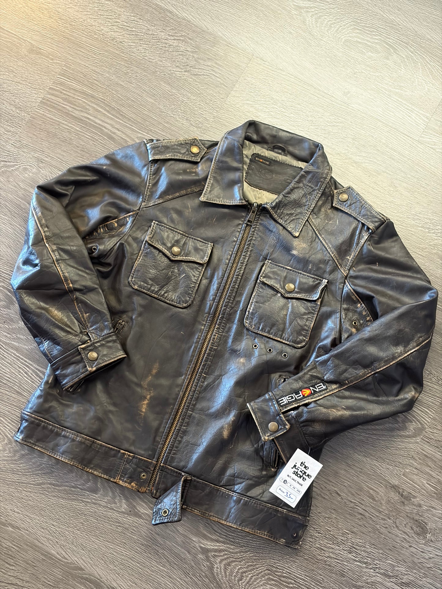 Leather Jacket Size M