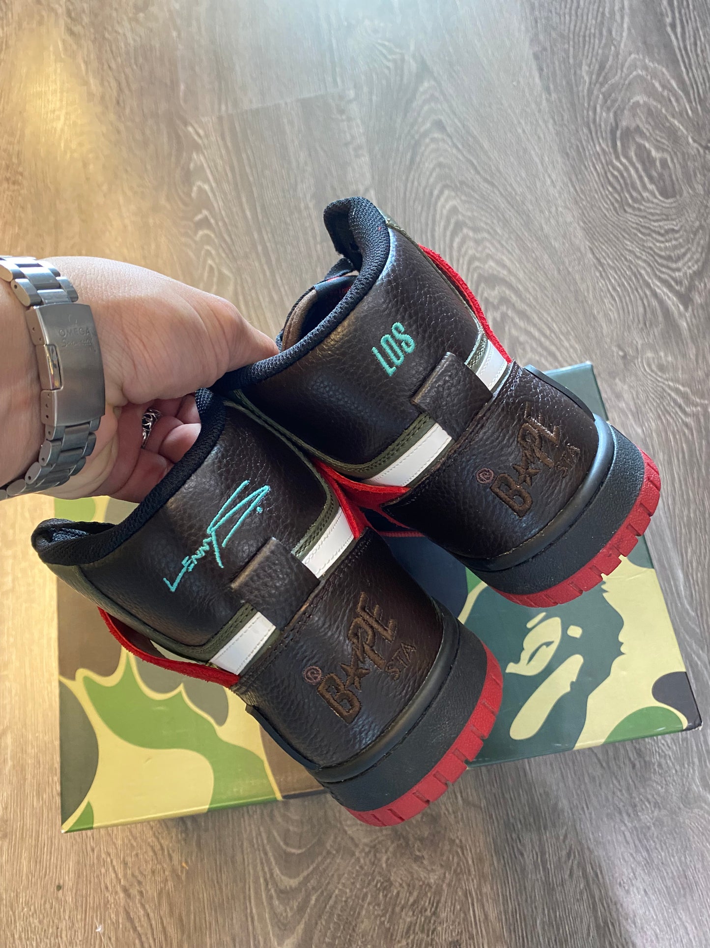 Bape Bapesta 93 Hi Top Sneakers
