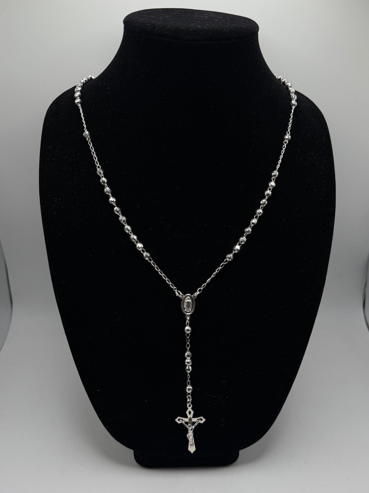 .925 Sterling Silver Rosario rosary 34”