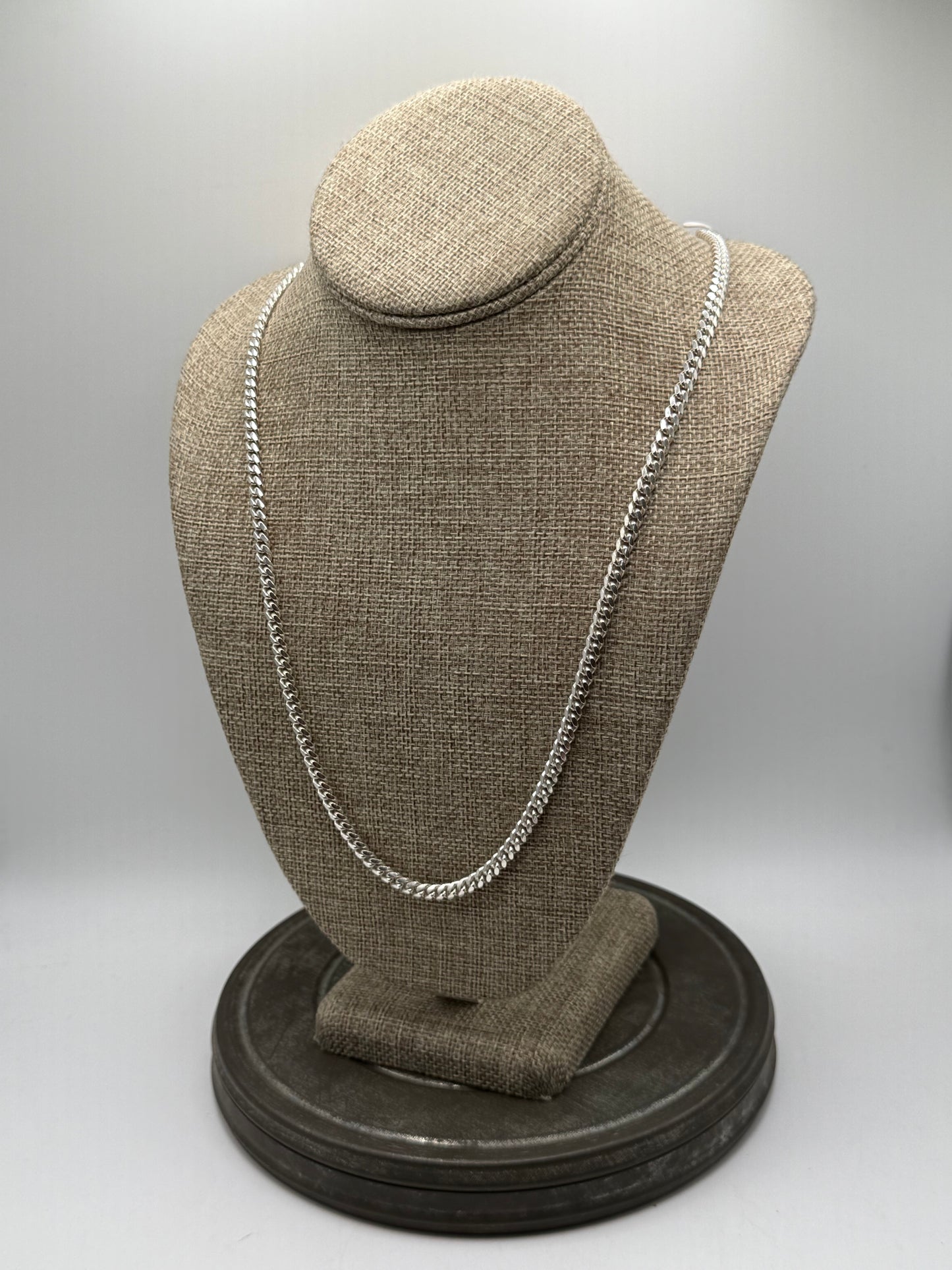 .925 Sterling Silver Cuban Link Chain Sz. 26”