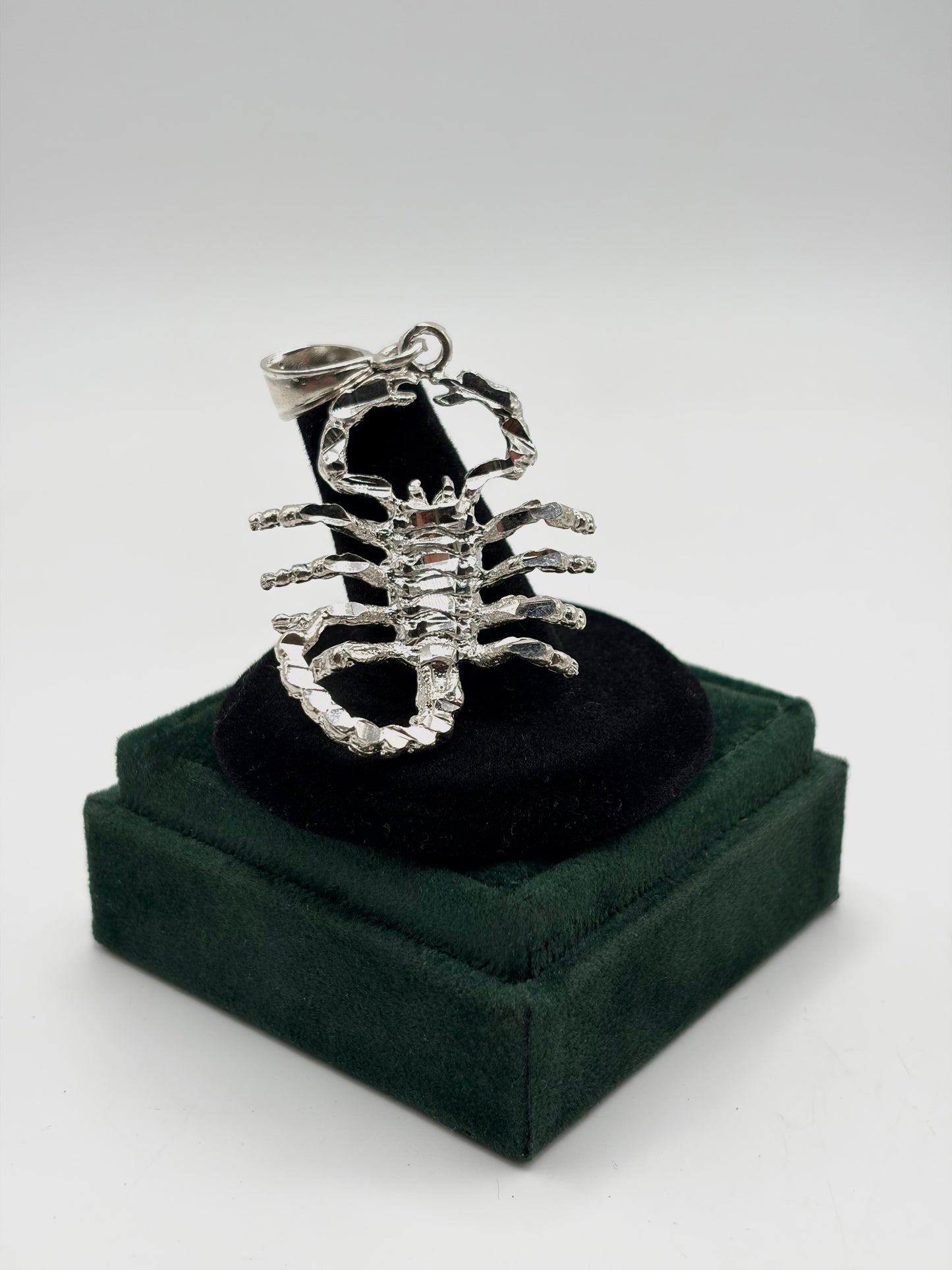 .925 Sterling Silver Scorpion Pendant