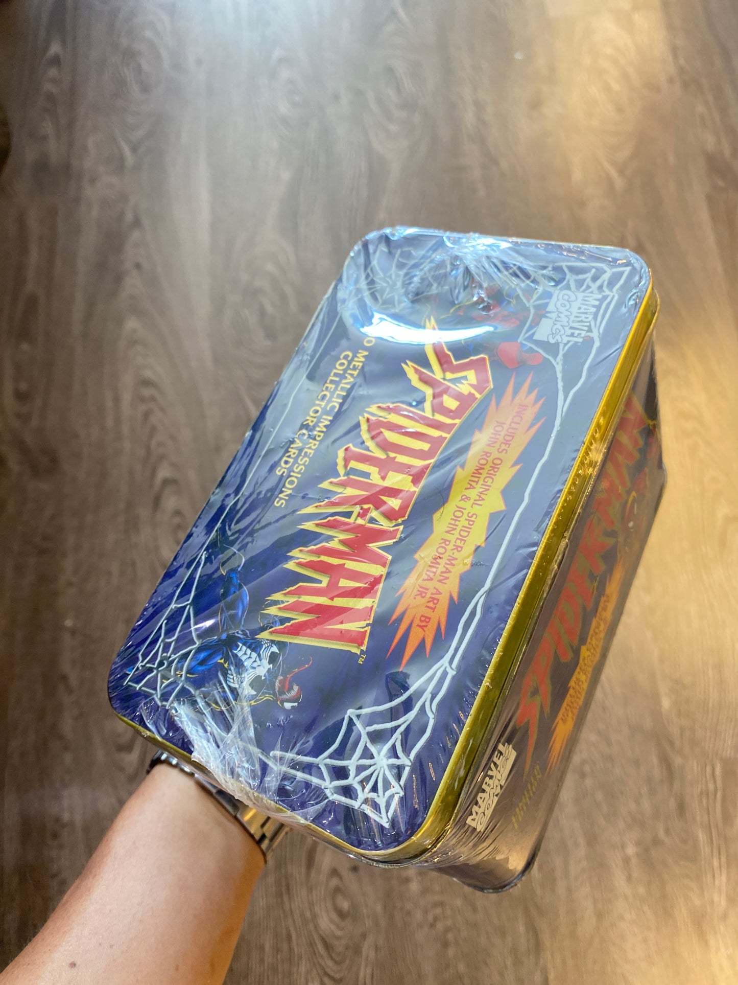 1996 Marvel Spider-Man LE Metallic Impressions Collector Cards Tin SEALED