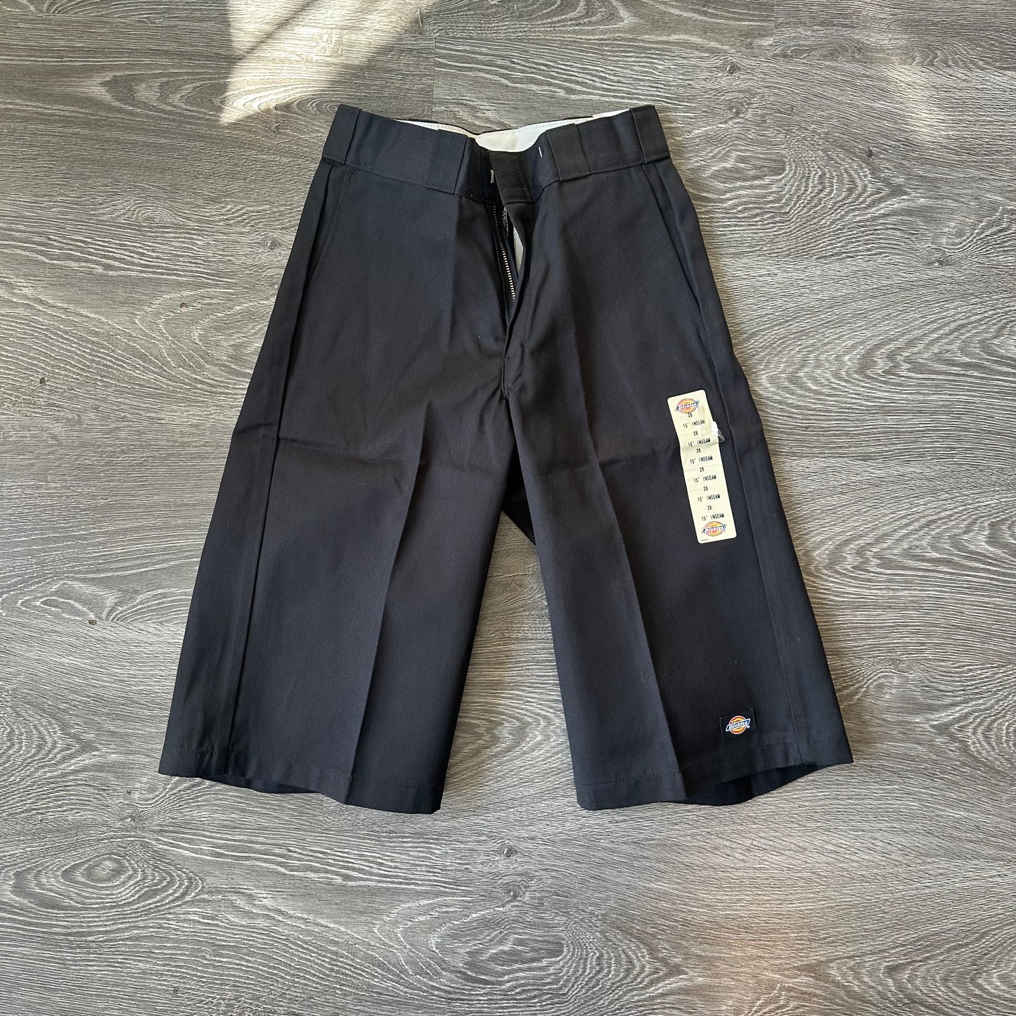 Dickies Black Work Shorts 15” Inseam Loose Fit