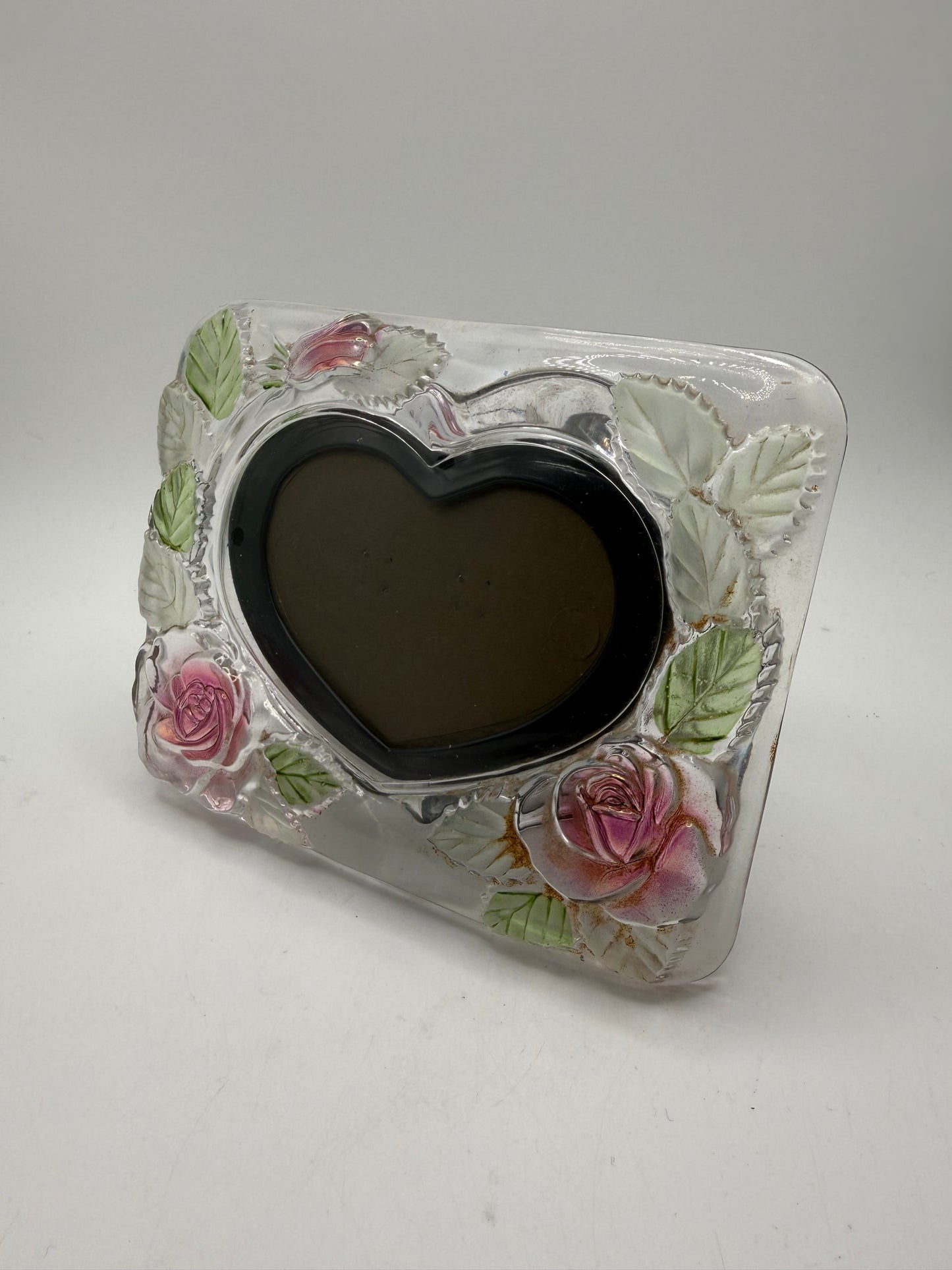 Glass Heart Picture Frame