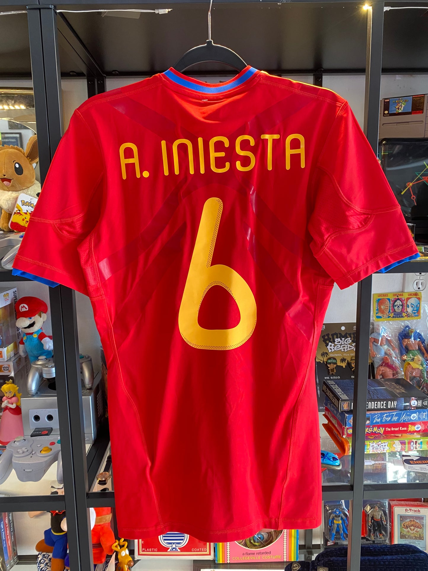 Adidas Spain 2010 Iniesta Jersey Sz Medium