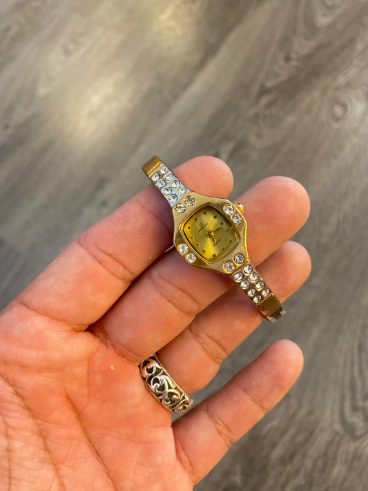 Vintage Gold Two Tone Diamond Style Small Lady’s Watch