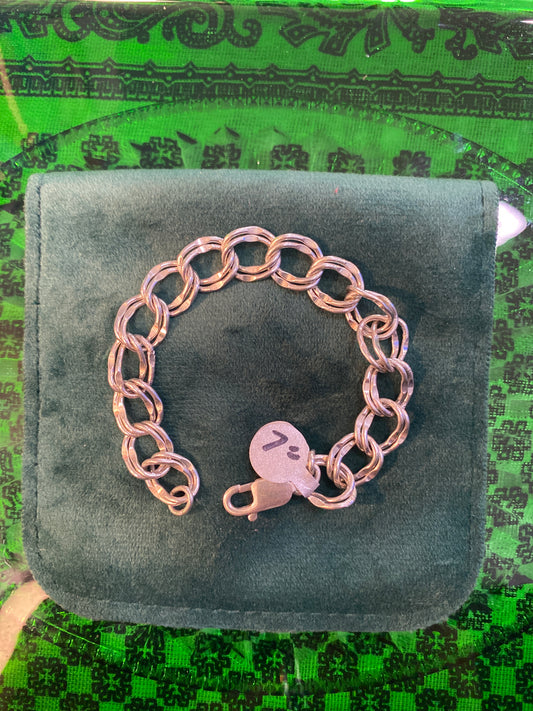 .925 Sterling Silver Bracelet 7”
