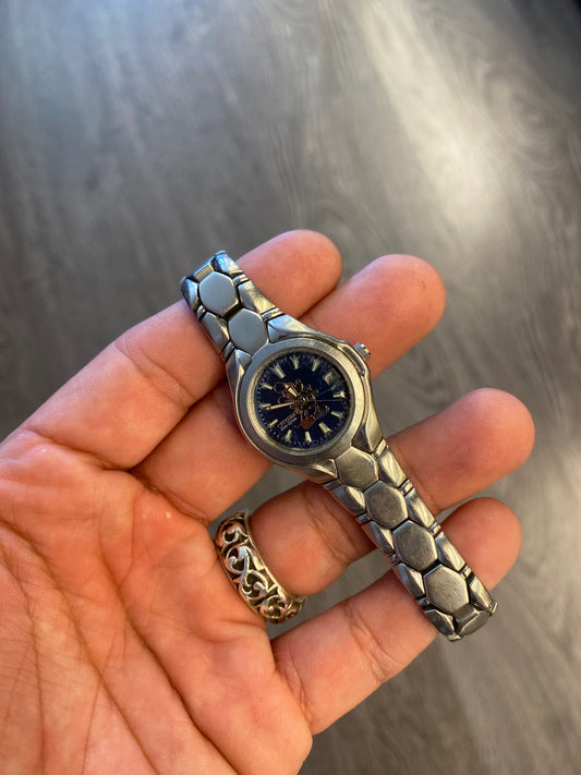 Vintage Mickey Mouse Blue Dial Quartz Watch