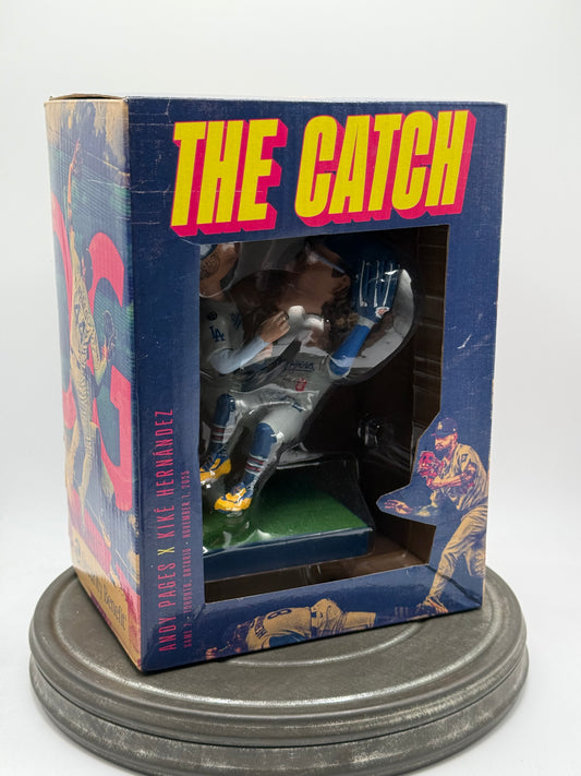 The Catch Andy Pages Kike Hernandez LA Dodgers Bobblehead 2025 – Original Box