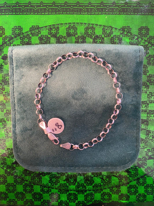 .925 Sterling Silver Bracelet 8”