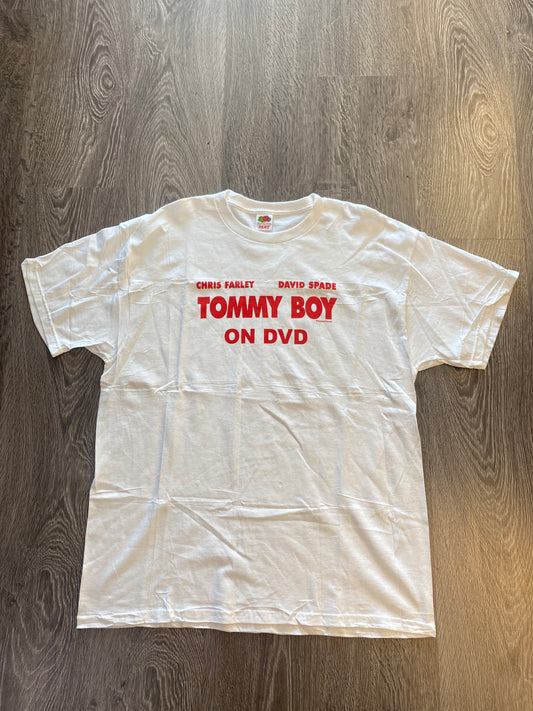 Vintage Y2K Tommy Boy DVD Promotional T-Shirt White Sz XL