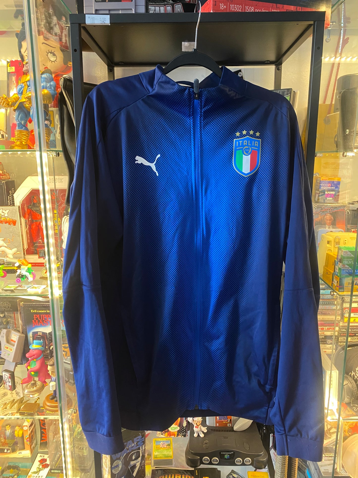 Puma Italia 1/4 Zip Pullover Jacket Sz XL