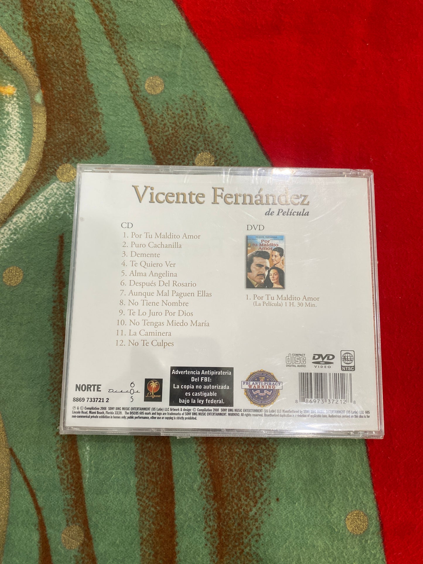 Vicente Fernandez De Pelicula CD DVD Set