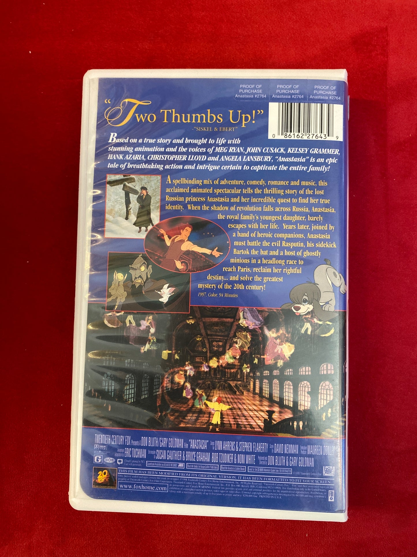 Anastasia VHS Movie