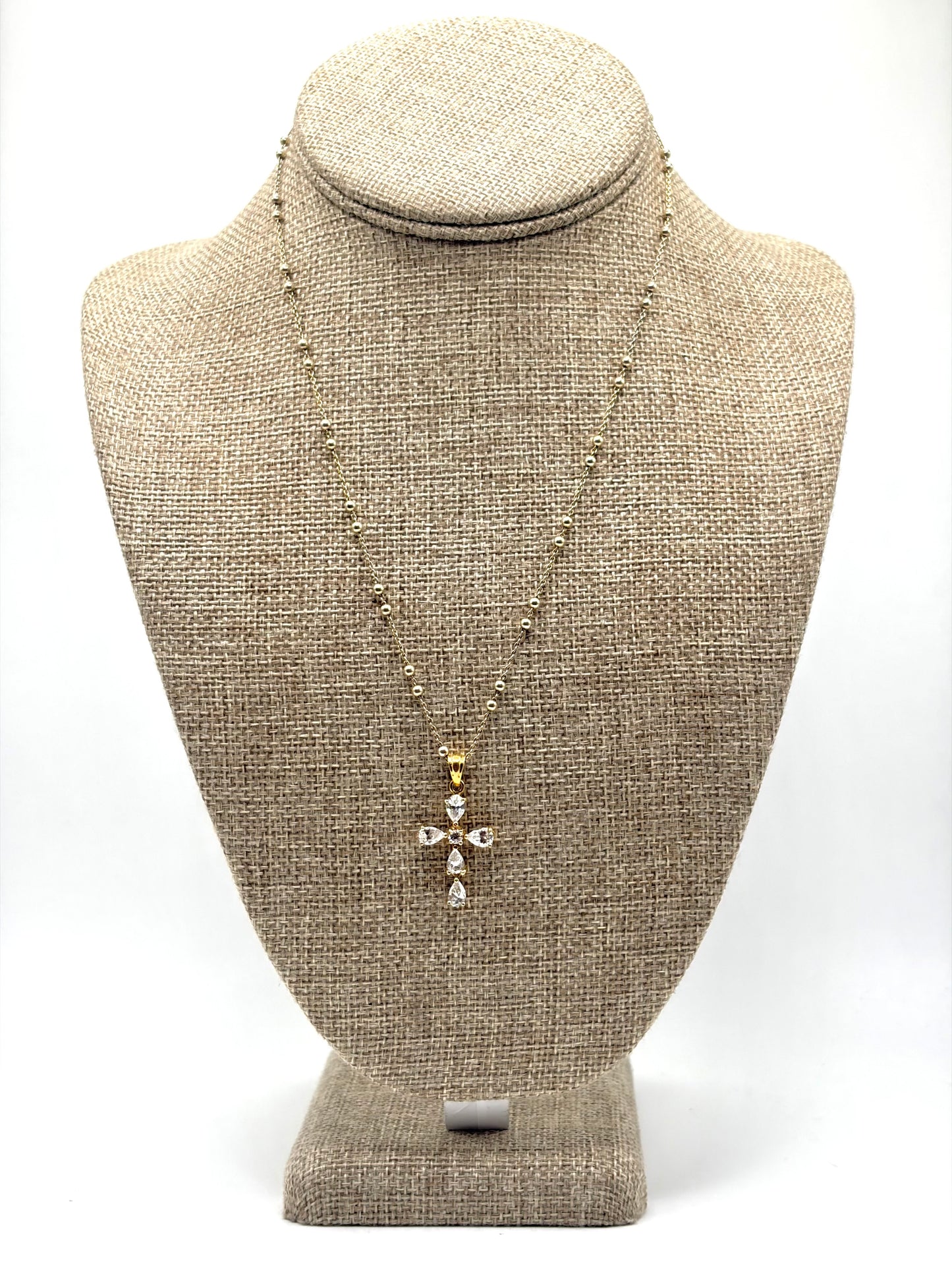 .925 Sterling Silver Gold Plated Rosary