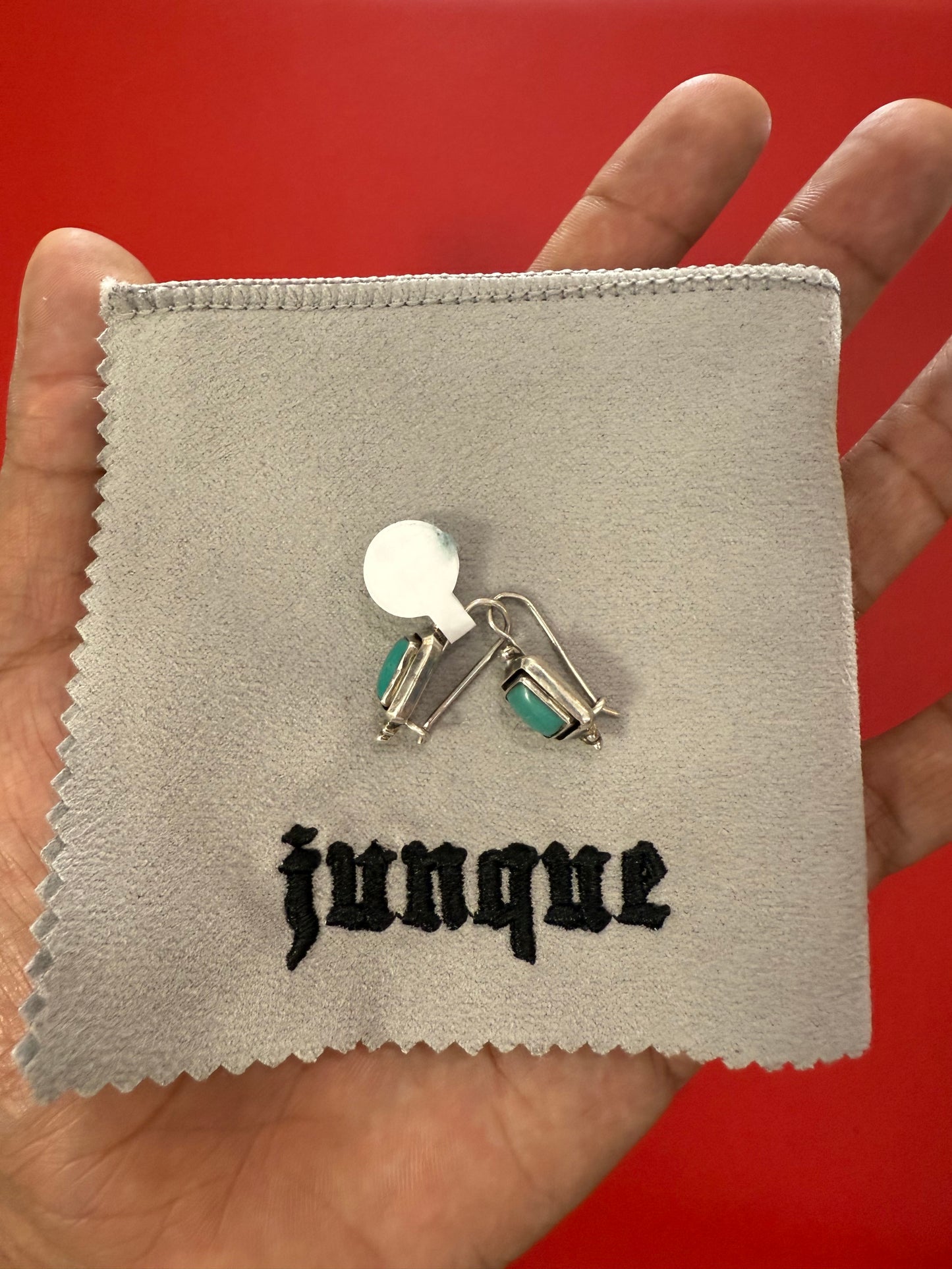 .925 Sterling silver turquoise earrings