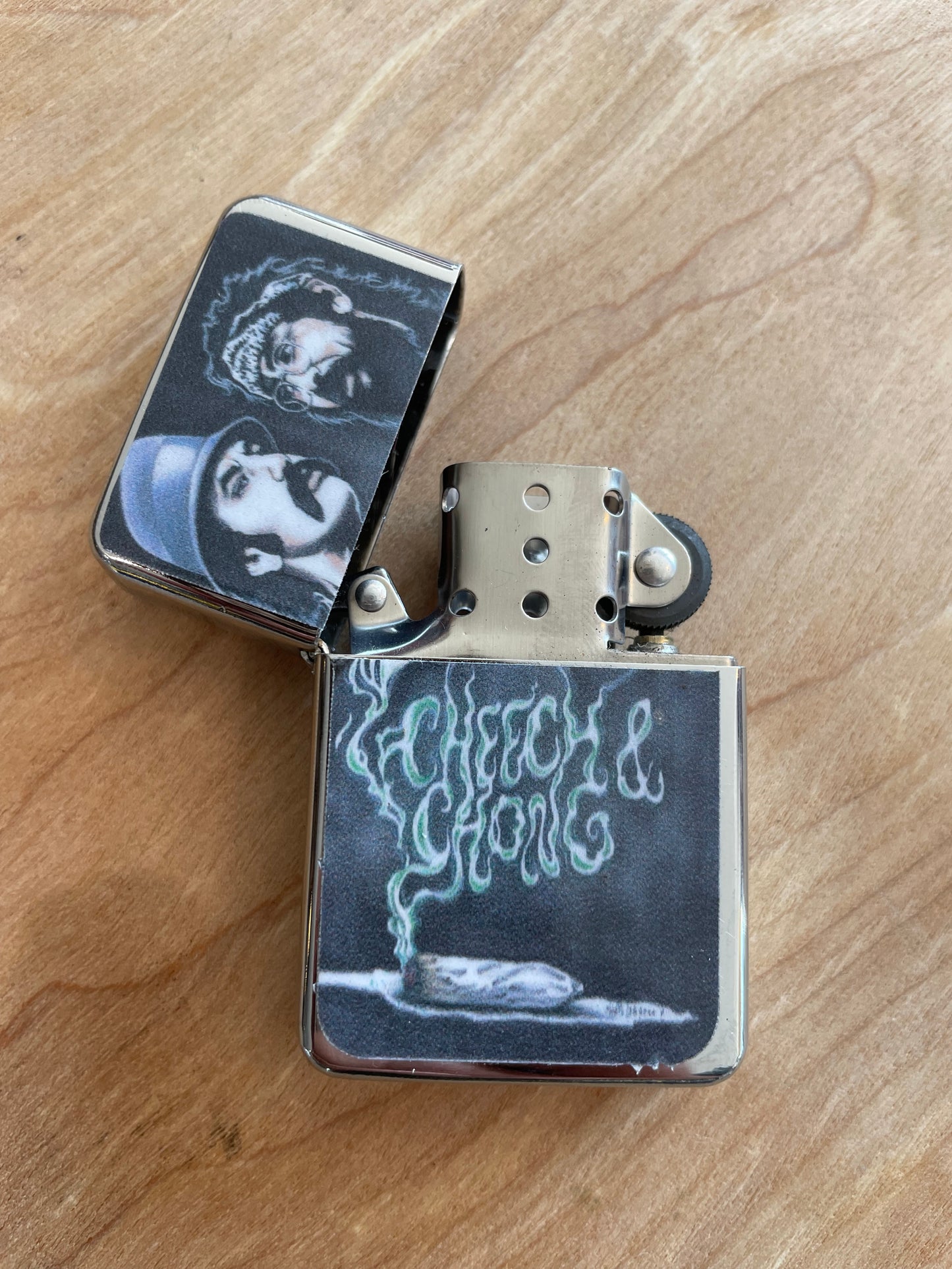 Zippo style lighter Cheech and Chong