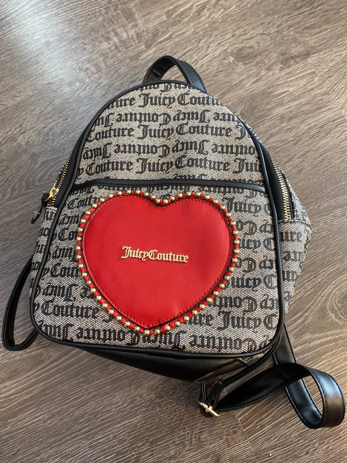 Mini Juicy Couture Denim Backpack Heart Logo