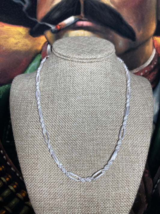 .925 Sterling Silver Solid Rope Milano Link Chain 20”