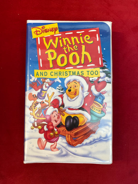 Disney Winnie The Pooh And Christmas Too VHS Movie