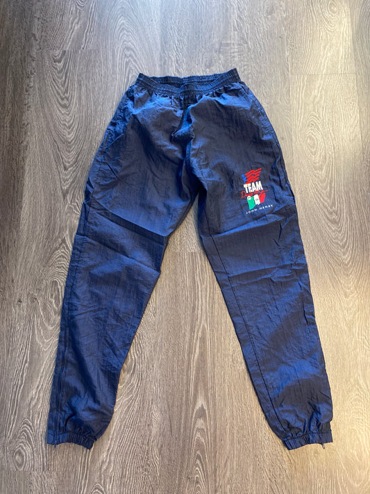 Vintage Team Oscar De La Hoya Track Pants Navy Blue Sz Medium