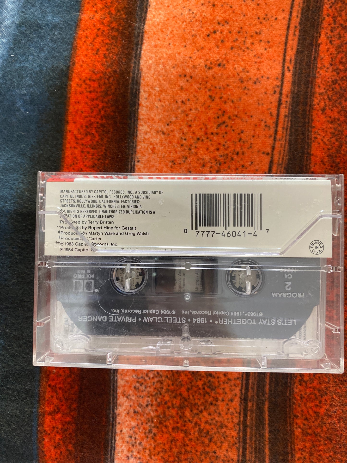 Tina Turner Private Dancer Cassette Tape