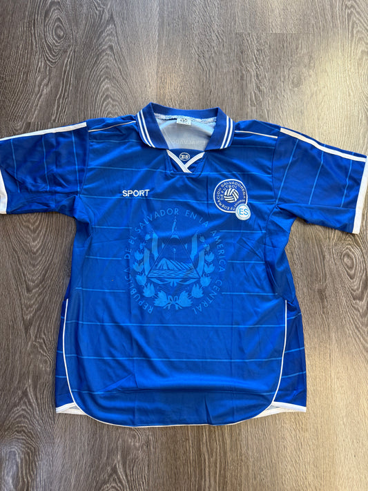 Vintage El Salvador National Soccer Jersey | Blue Federación Salvadoreña Fútbol Kit