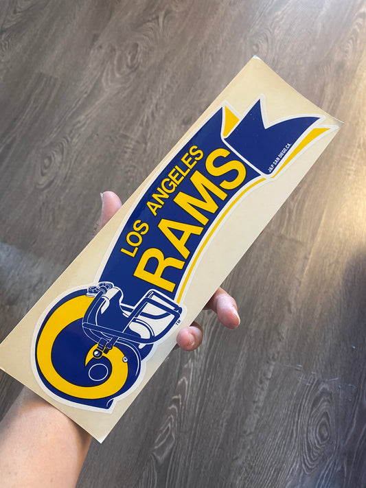 Vintage Los Angeles Rams Bumper Sticker