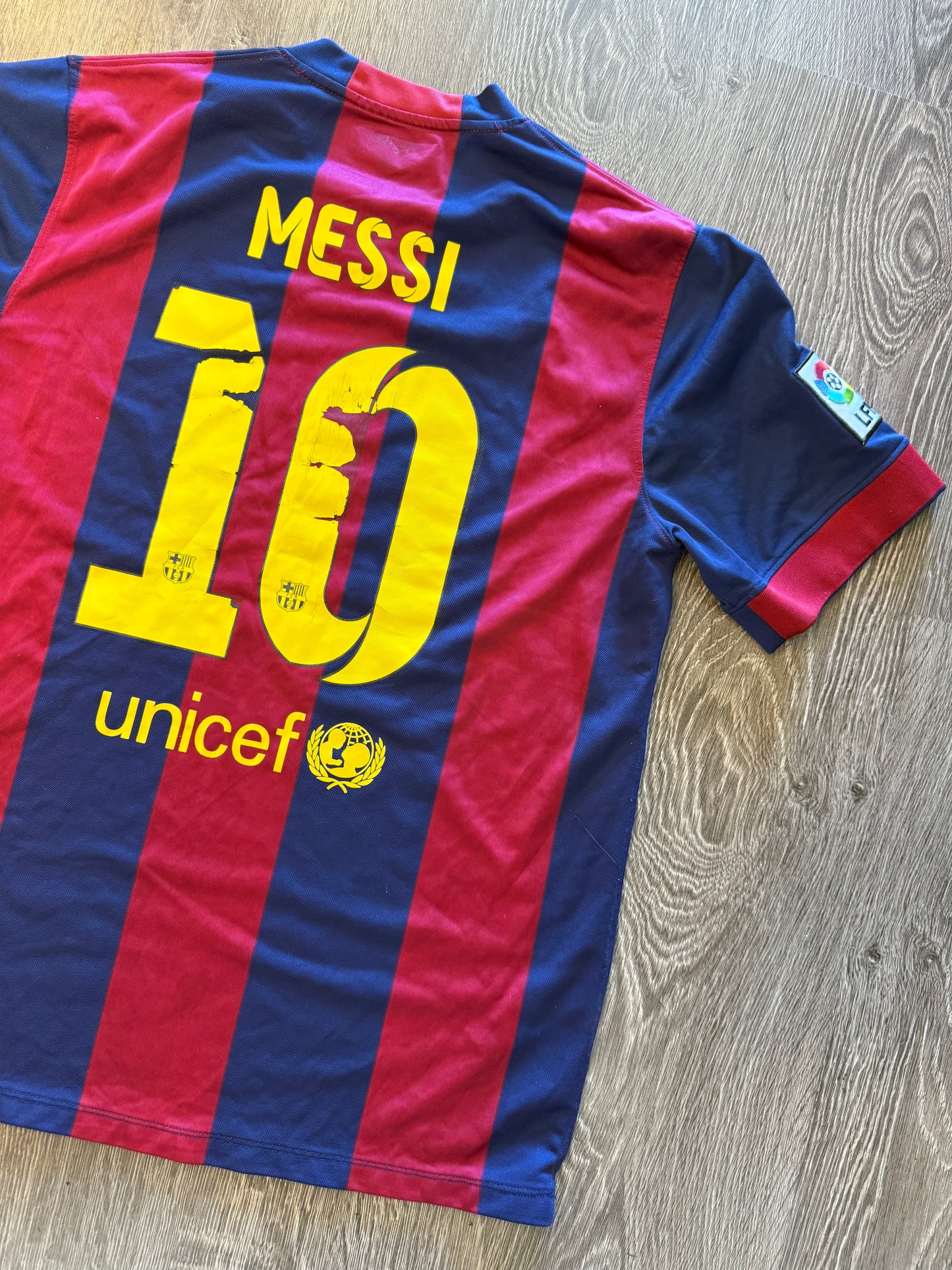 FC Barcelona Messi #10 soccer jersey sz. XL
