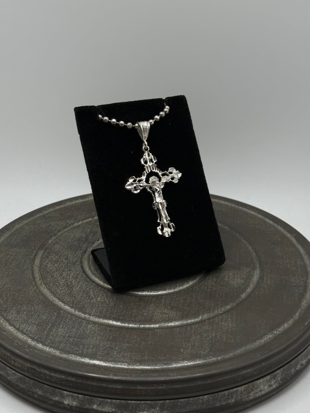 .925 Sterling Silver Jesus Cross Pendant