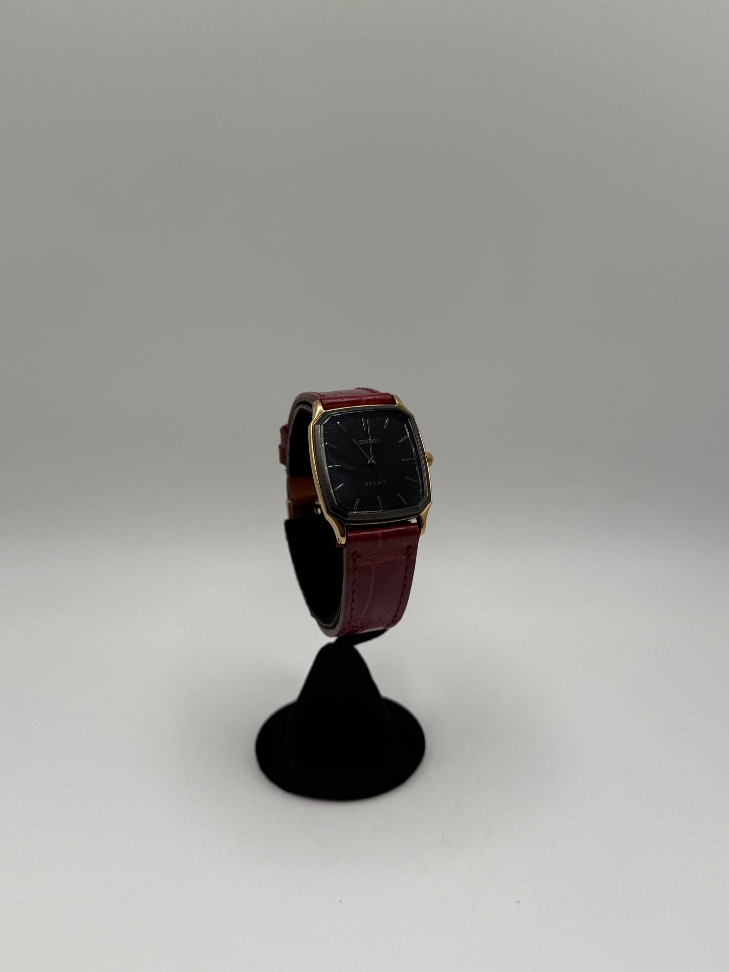Vintage Seiko x Beams Gold Tone Case Tank Quartz Watch
