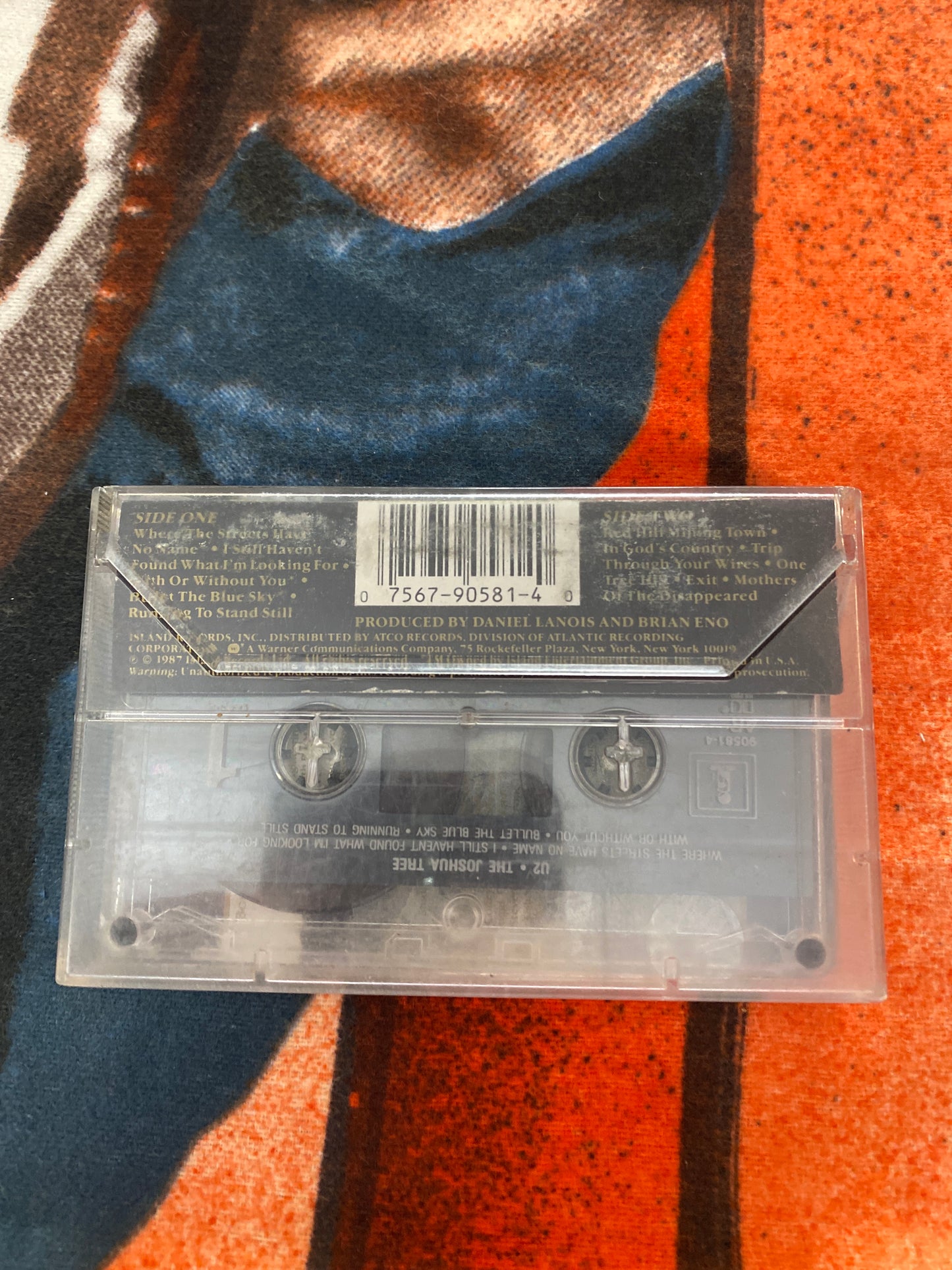 U2 The Joshua Tree Cassette Tape