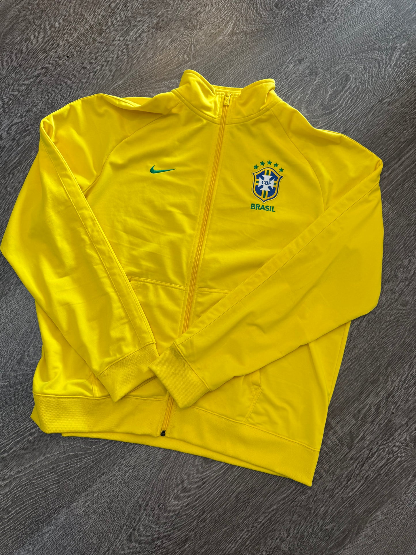 Brazil zipper crewneck sweater