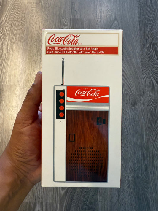 Coca Cola Bluetooth speaker and radio