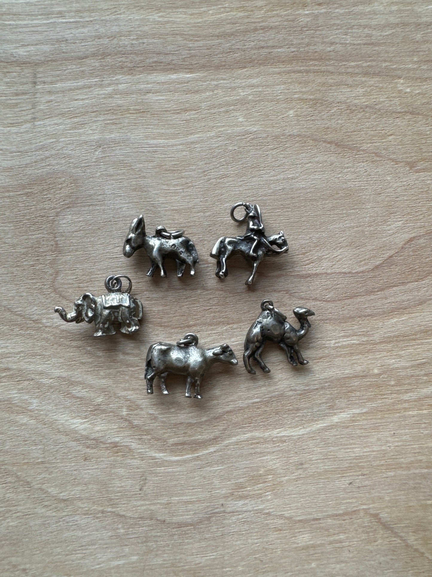 .925 Sterling silver animal pendants