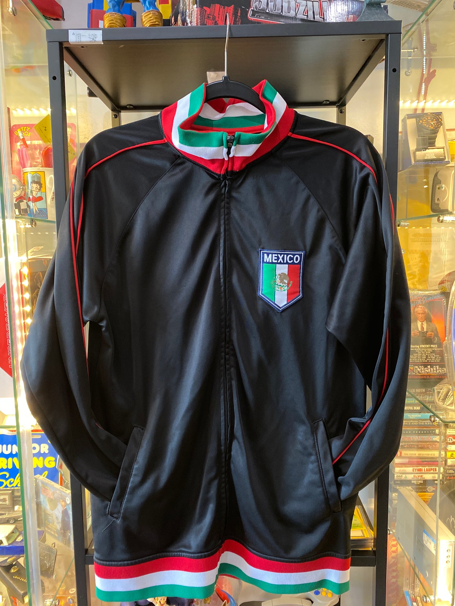 Vintage Y2K Mexico Zip Up Track Jacket Sz Medium