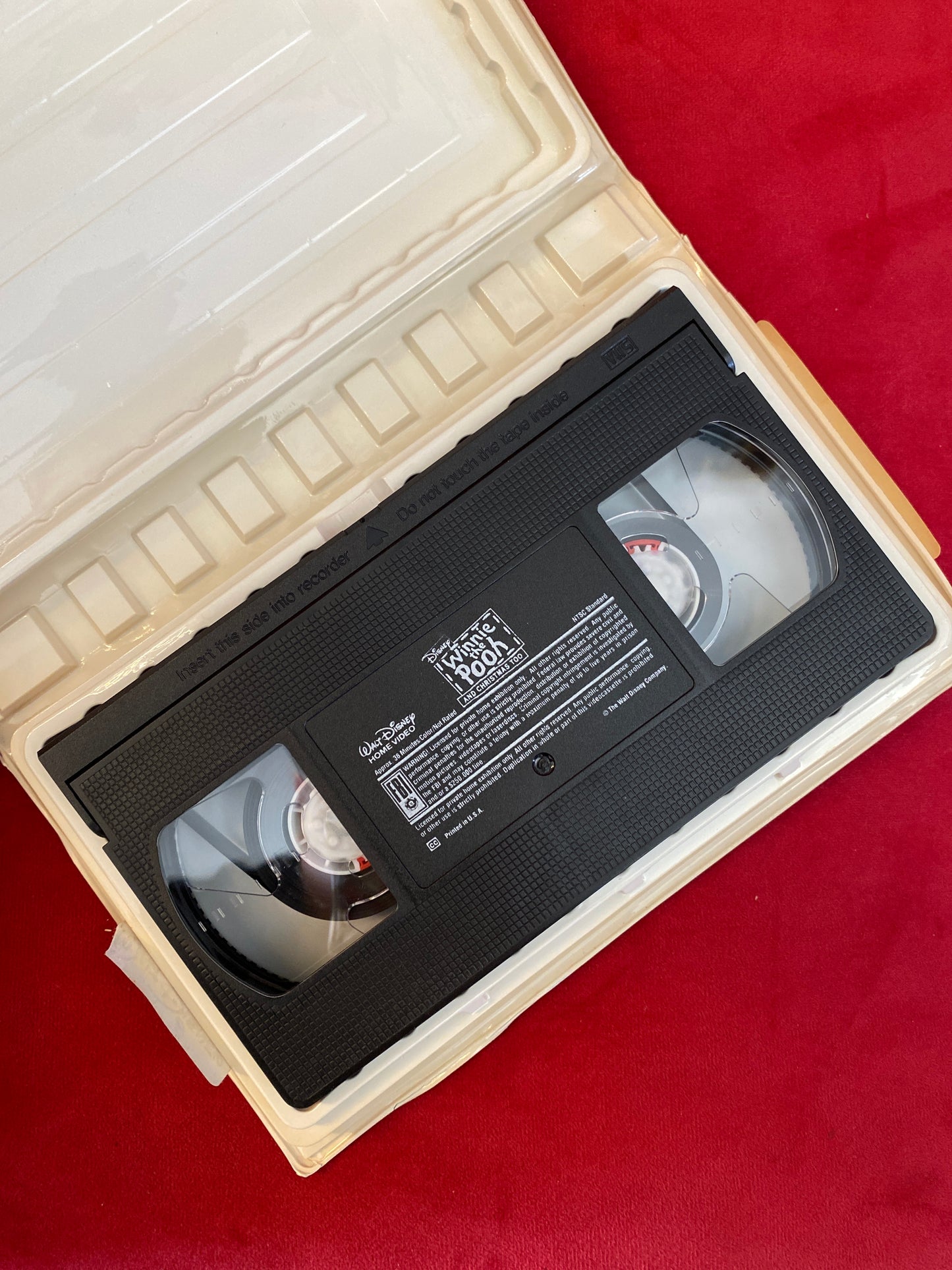 Disney Winnie The Pooh And Christmas Too VHS Movie