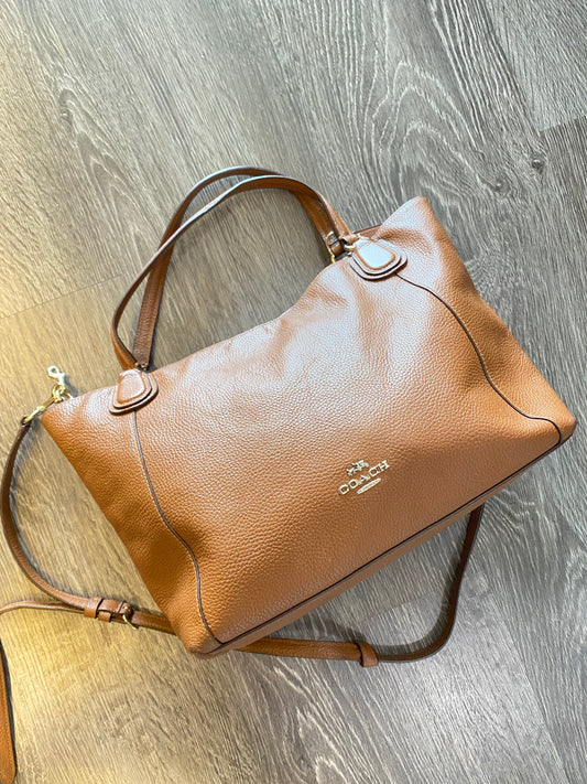 Coach Chestnut Brown Leather Purse Hand Bag