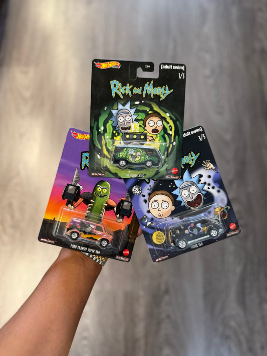 Rick and Morty hot wheels lot