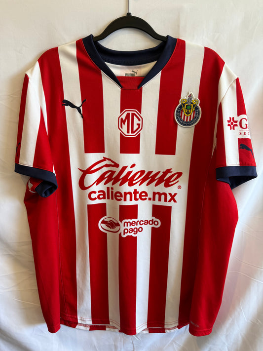 Puma Chivas Guadalajara Home Jersey – Red/White Striped – Men’s sz. Xl