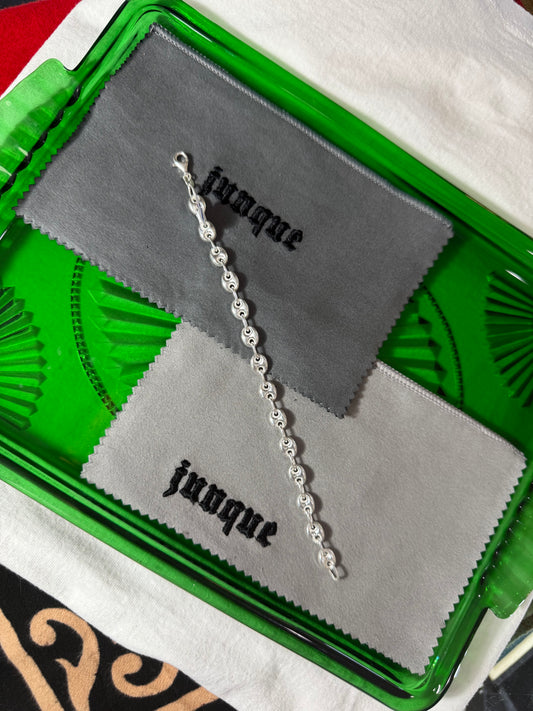 .925 Sterling silver Gucci puff link  bracelet 7”