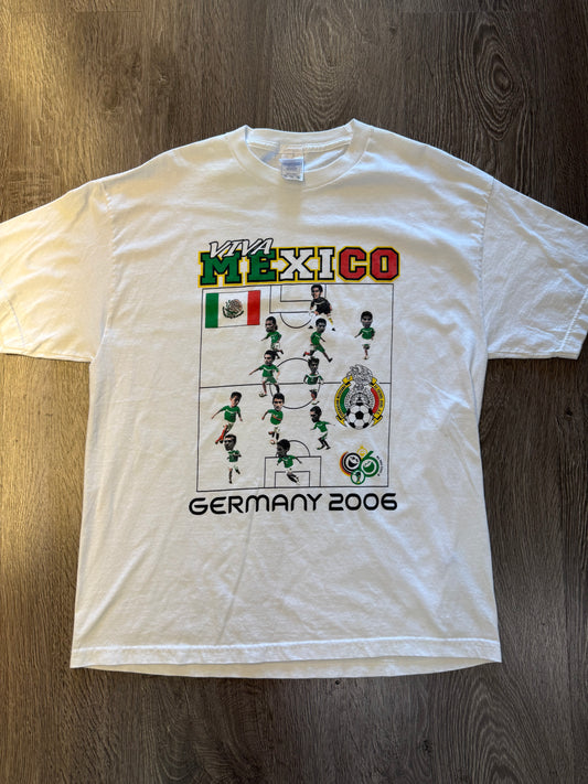 World Cup 2006 Germany Mexico cartoon shirt sz. Xl