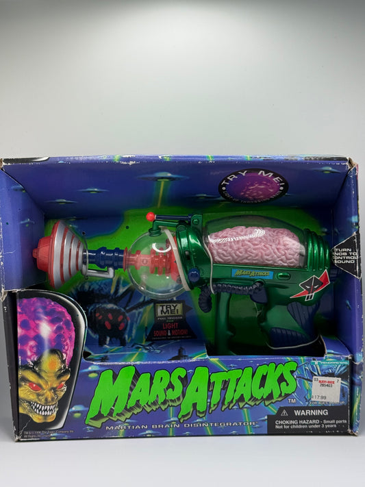 Mars Attacks Martian Brain Disintegrator Toy Gun w/ Box Topps Trendmasters