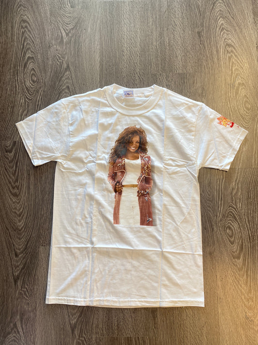 Vintage La Toya Jackson T-Shirt White Sz Medium