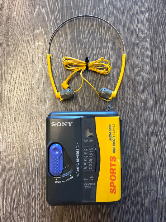SONY Sports Walkman AM/FM MEGA BASS cassette player