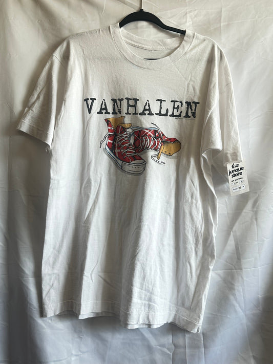 Van Halen Graphic T-Shirt White Vintage Rock Band Tee Sz XL